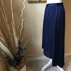 Lauren Conrad High Low Navy Blue Skirt Sz S